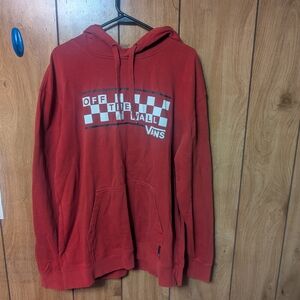 Vans Red Hoodie for Men